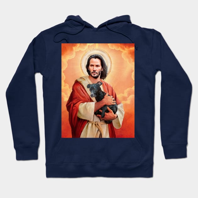 Saint Keanu Reeves Hoodie by Gedogfx